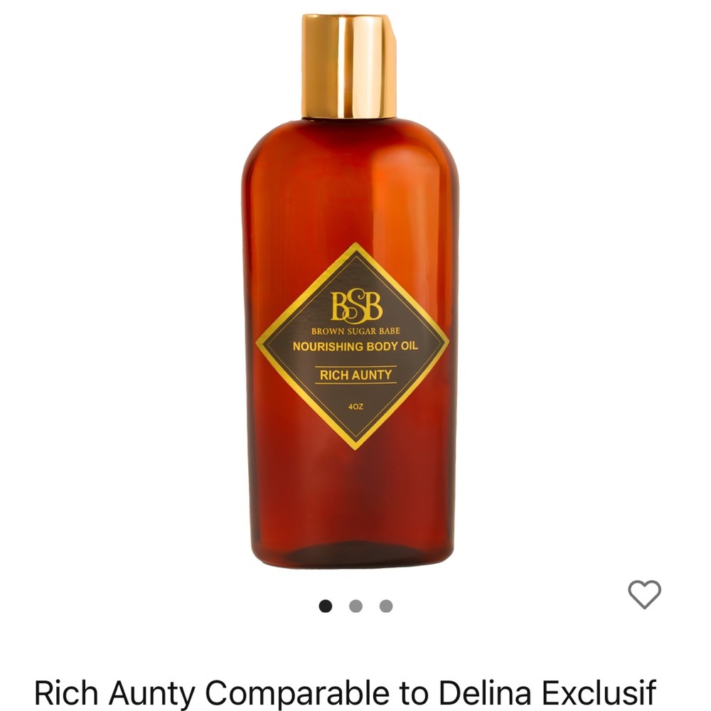 Brown Sugar Babe Nourishing Body Oil 
Rich Aunty